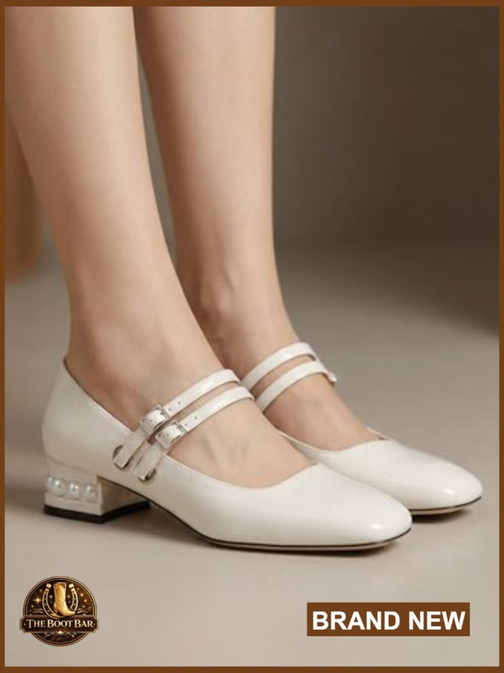 Low Block Heel Mary Jane Pumps Square Toe Slip On Dress Shoes - Picture 3 of 7